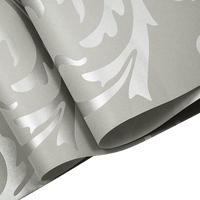 Wallpaper Silver Flower Pattern Non-woven Wall Paper Roll KingsWarehouse 
