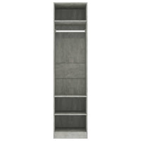 Wardrobe Concrete Grey 50x50x200 cm Kings Warehouse 