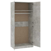 Wardrobe Concrete Grey 90x52x200 cm Kings Warehouse 