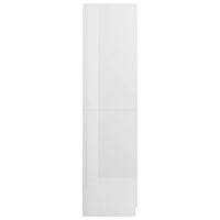 Wardrobe High Gloss White 80x52x180 cm Kings Warehouse 