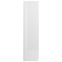 Wardrobe High Gloss White 90x52x200 cm Kings Warehouse 