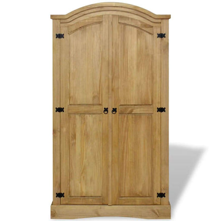 Wardrobe Mexican Pine Corona Range 2 Doors Kings Warehouse 