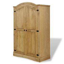 Wardrobe Mexican Pine Corona Range 2 Doors Kings Warehouse 