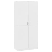 Wardrobe White 90x52x200 cm Kings Warehouse 