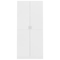 Wardrobe White 90x52x200 cm Kings Warehouse 