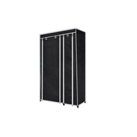 Wardrobes 2 pcs Black Fabric Kings Warehouse 