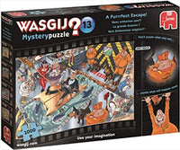 Wasgij 1000 Piece Puzzle - Mystery A Purr-Fect Escape Kings Warehouse 