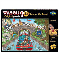 Wasgij 1000 Piece Puzzle - Original 33 Calm on the Canal Kings Warehouse 