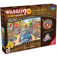 Wasgij 500 Piece XL Puzzle - Original Retro Sunday Drivers Kings Warehouse 