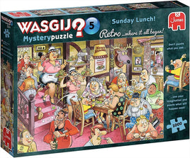 Wasgij Jumbo Retro Mystery 5 - Sunday Lunch! - 1000 pieces Kings Warehouse 