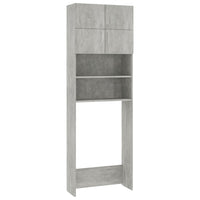 Washing Machine Cabinet Concrete Grey 64x25.5x190 cm Kings Warehouse 