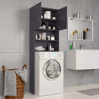 Washing Machine Cabinet Grey 64x25.5x190 cm Kings Warehouse 