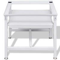 Washing Machine Pedestal with Pull-Out Shelf White Kings Warehouse 