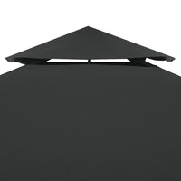 Water-proof Gazebo Cover Canopy 310 g / m² Dark Grey 3 x 3 m Kings Warehouse 
