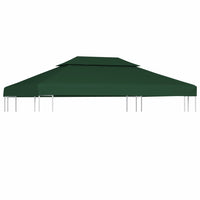 Water-proof Gazebo Cover Canopy 310 g / m² Green 3 x 4 m Kings Warehouse 