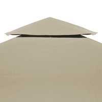 Water-proof Gazebo Cover Canopy Replacement 310 g / m² Beige 3 x 3 m Kings Warehouse 