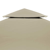 Water-proof Gazebo Cover Canopy Replacement 310 g / m² Beige 3 x 4 m Kings Warehouse 