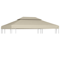 Water-proof Gazebo Cover Canopy Replacement 310 g / m² Beige 3 x 4 m