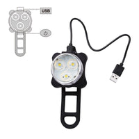 Waterproof Bicycle Bike Lights Front Rear Tail Light Lamp USB Rechargeable IPX4 Kings Warehouse 