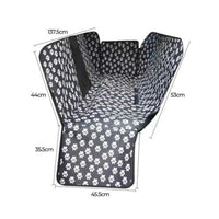 Waterproof Pet Car Seat Cover Hammock Black With Mesh Window Kings Warehouse 