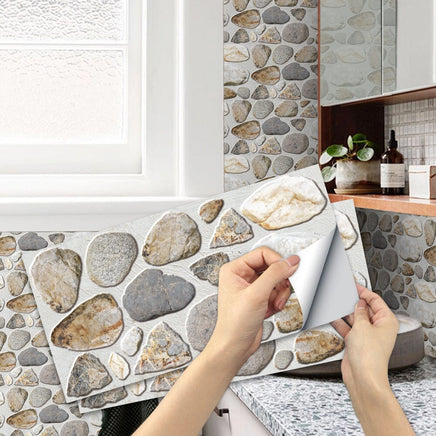 Waterproof Tiles Stone Wallpaper Stickers Bathroom Kitchen Lion Stone Kings Warehouse 