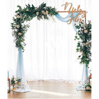 Wedding Arch Gold Square Backdrop Flower Display Stand Background 2.2M Kings Warehouse 