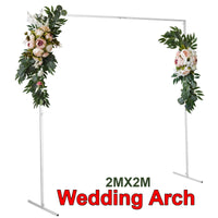 Wedding Arch White Square Backdrop Flower Display Stand Background 2.2M Kings Warehouse 