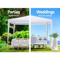 Wedding Gazebo Outdoor Marquee Party Tent Event Canopy Camping 3x3 White Kings Warehouse 