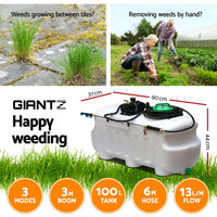 Weed Sprayer 100L Tank with Boom Sprayer Home & Garden > Garden Tools Kings Warehouse 