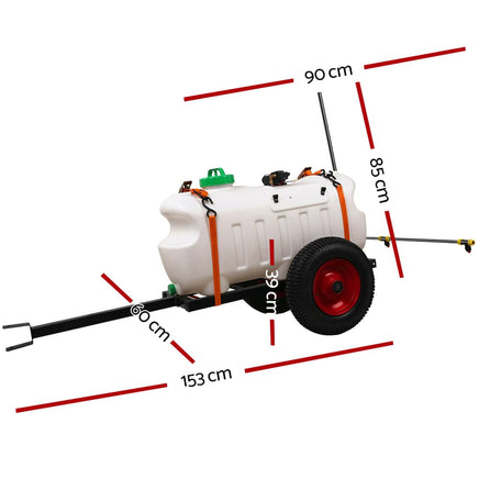 Weed Sprayer 100L Tank with Trailer Home & Garden > Garden Tools Kings Warehouse 