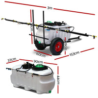 Weed Sprayer 100L Tank with Trailer Home & Garden > Garden Tools Kings Warehouse 