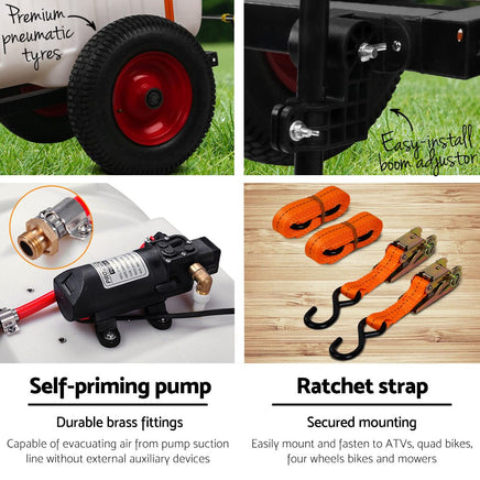 Weed Sprayer 100L Tank with Trailer Home & Garden > Garden Tools Kings Warehouse 
