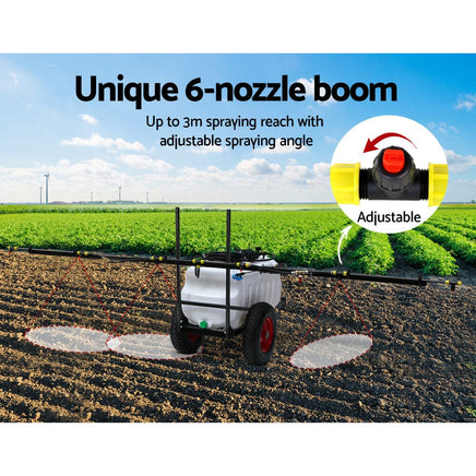 Weed Sprayer 100L Tank with Trailer Home & Garden > Garden Tools Kings Warehouse 
