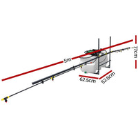 Weed Sprayer 5M Boom Spot Spray Tank ATV Trailer Tractor 100L Home & Garden > Garden Tools Kings Warehouse 