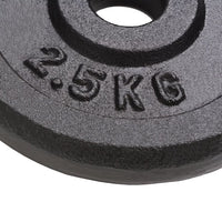 Weight Plates 8 pcs 20 kg Cast Iron Kings Warehouse 