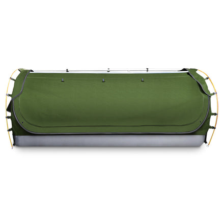 Weisshorn Double Swag Camping Swags Canvas Free Standing Dome Tent Celadon Camping Supplies Kings Warehouse 