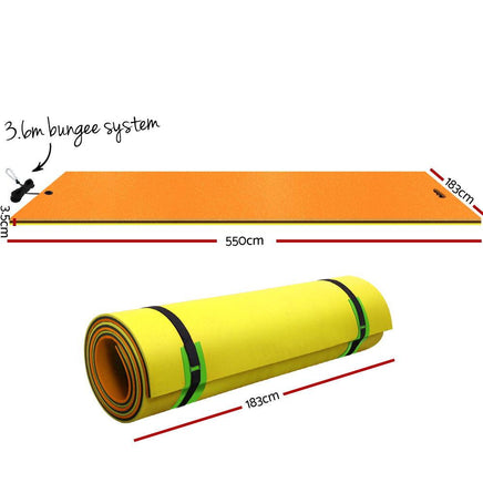 Weisshorn Floating Mat Water Slide Park Stand Up Paddle Pool Sea 550cm Pool & Accessories Kings Warehouse 