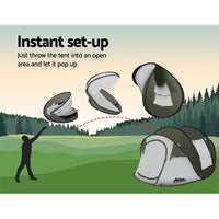 Weisshorn Instant Up Camping Tent 4-5 Person Pop up Tents Family Hiking Beach Dome Outdoor Kings Warehouse 