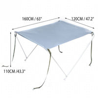 White Boat Foldable Anti-UV Tent Sunshade Awning Bimini Top Canopy Cover Kings Warehouse 