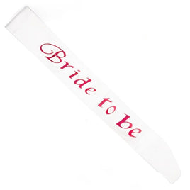 White Bride To Be Flashing Sash Kings Warehouse 
