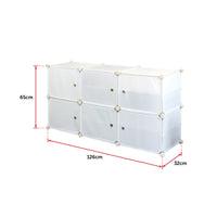 White Cube DIY Shoe Cabinet Rack Storage Portable Stackable Organiser Stand Storage Supplies Kings Warehouse 