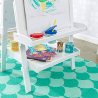 White Deluxe Wood Easel set for kids Kings Warehouse 