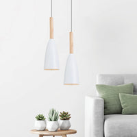 White Pendant Lighting Kitchen Lamp Modern Pendant Light Bar Wood Ceiling Lights Kings Warehouse 