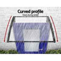 Window Door Awning Outdoor Solid Polycarbonate Canopy Patio 1mx3m DIY KingsWarehouse 