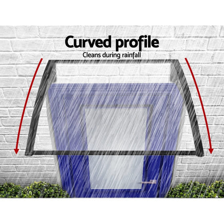 Window Door Awning Outdoor Solid Polycarbonate Canopy Patio 1mx3m DIY KingsWarehouse 