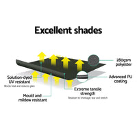 Window Fixed Pivot Arm Awning Outdoor Blinds Retractable Canopy3.1X2.1M Kings Warehouse 