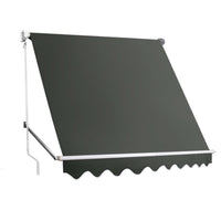 Window Fixed Pivot Arm Awning Outdoor Blinds Retractable Patio 2.4X2.1M KingsWarehouse 