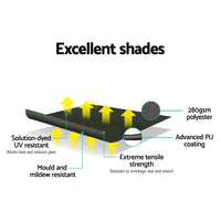 Window Fixed Pivot Arm Awning Patio Outdoor Blinds Retractable 2.8X2.1M KingsWarehouse 