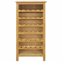 Wine Cabinet 56x32x110 cm Solid Oak Wood Kings Warehouse 