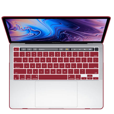 Wine Red MacBook Pro 13 Inch Case 2016-2023 M1 M2 A2338 A2289 A2251 A2159 Hard Shell Case Keyboard Cover Kings Warehouse 
